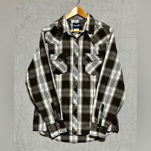 Wrangler Gray Plaid Shirt